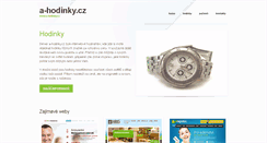 Desktop Screenshot of a-hodinky.cz